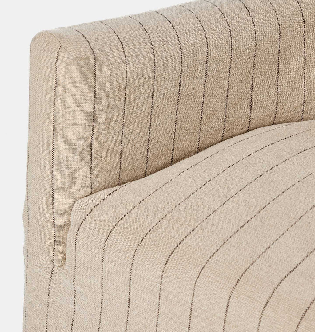 Lowell Slipcover Swivel Chair Lavon Flint