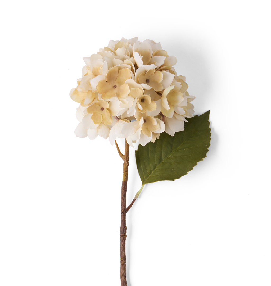 Faux Morning Mist Hydrangea Bundle in Large Barro Vase