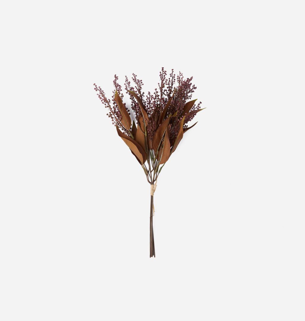 Faux Rust Berry Stem