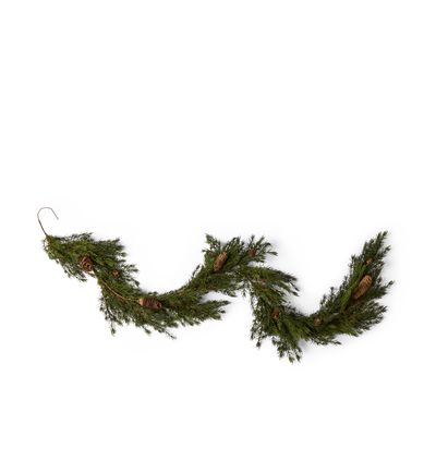 Pine Garland with Pinecones