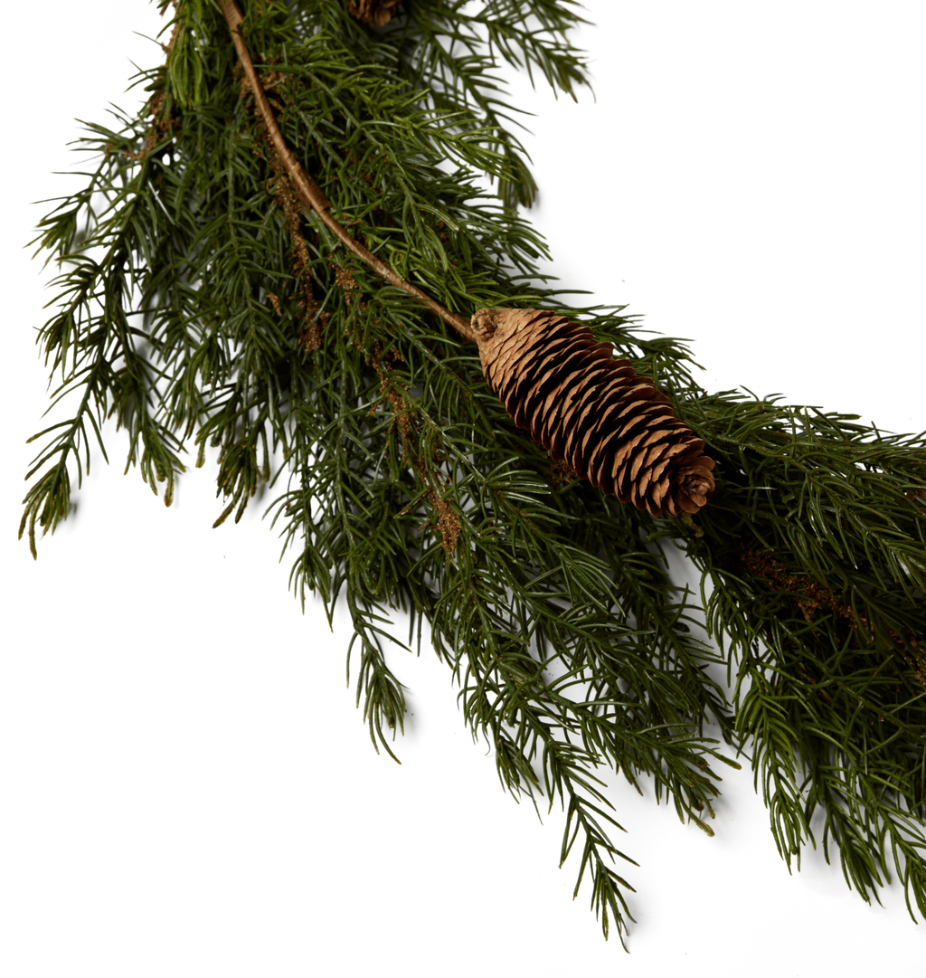 Pine Garland with Pinecones