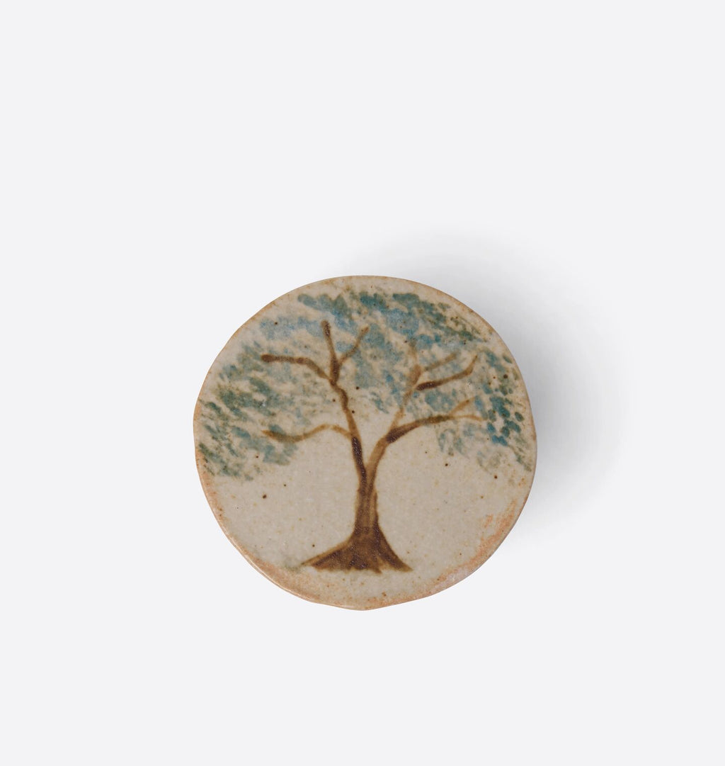 Small Oak Tree Round Lidded Box