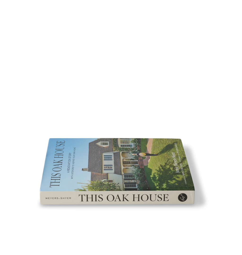 Angled view of the front cover and spine of the book This Old House by Annie Meyers Shyer