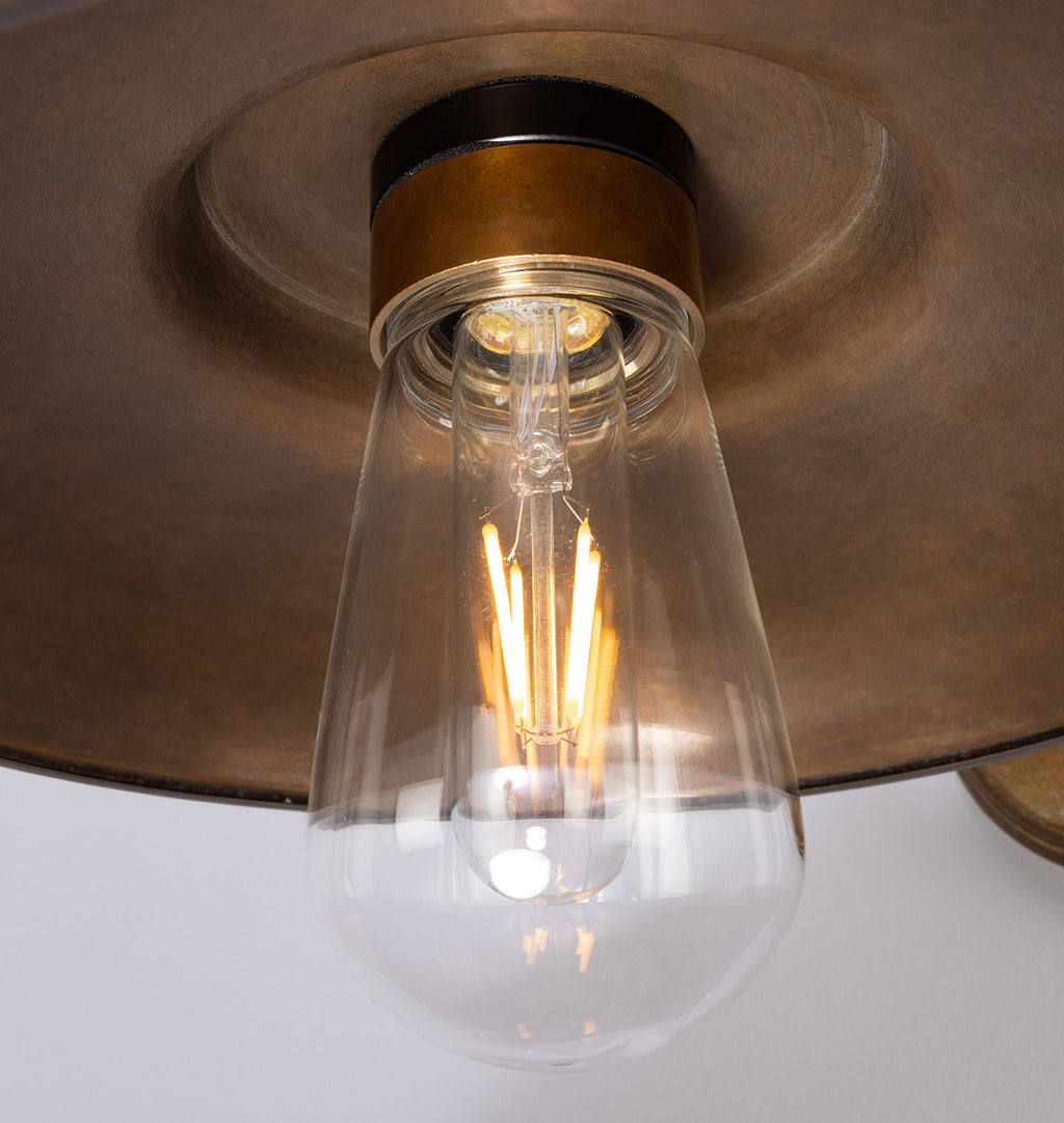 Darya Swan Neck Wall Light Antique Brass