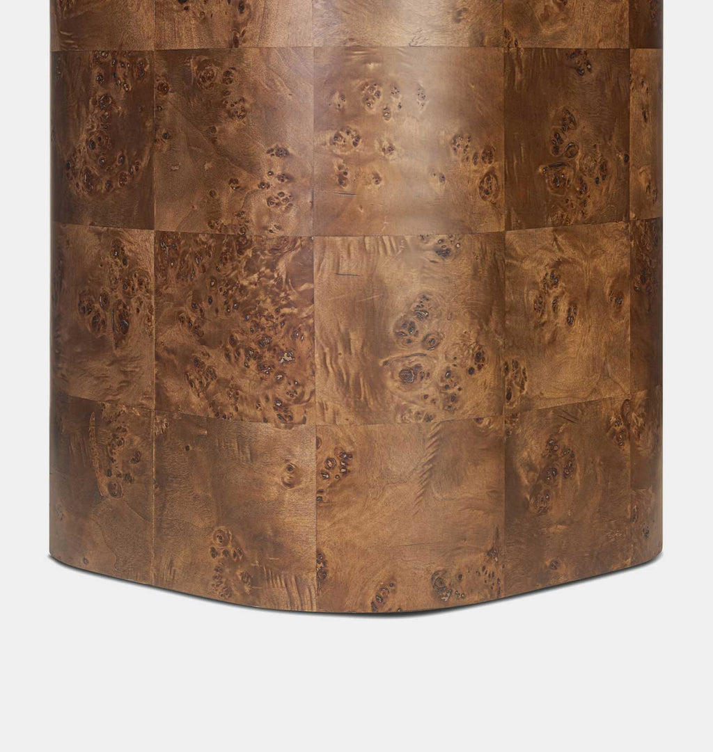 Malko Dining Table Dark Brown Mappa Burl