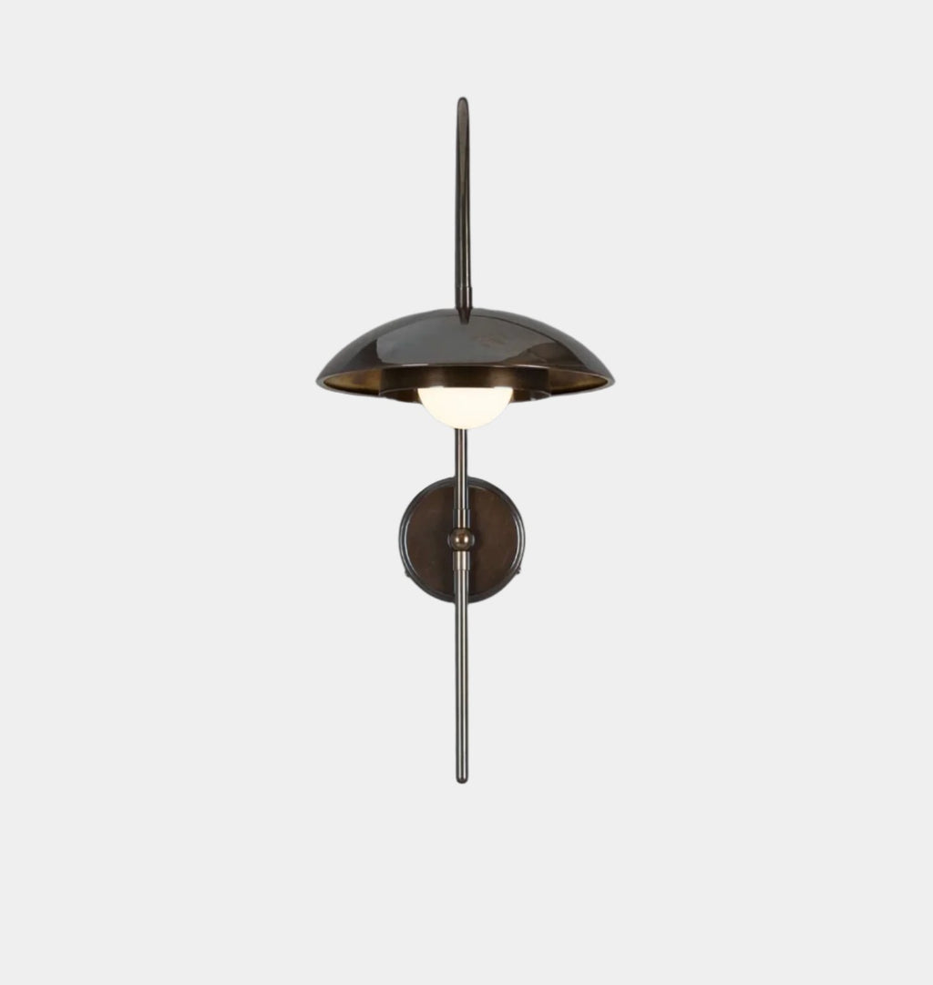 Marrakesh Arc Wall Light Antique Brass