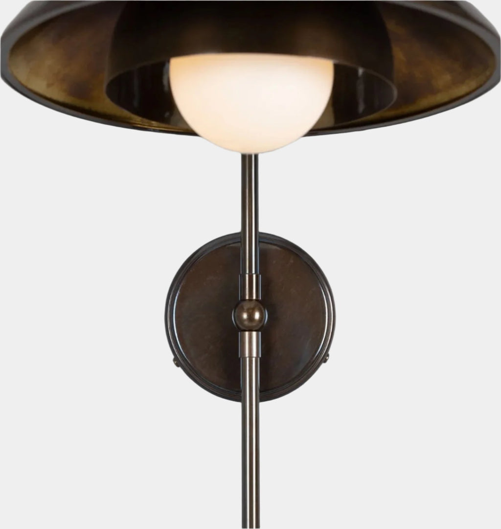 Marrakesh Arc Wall Light Antique Brass