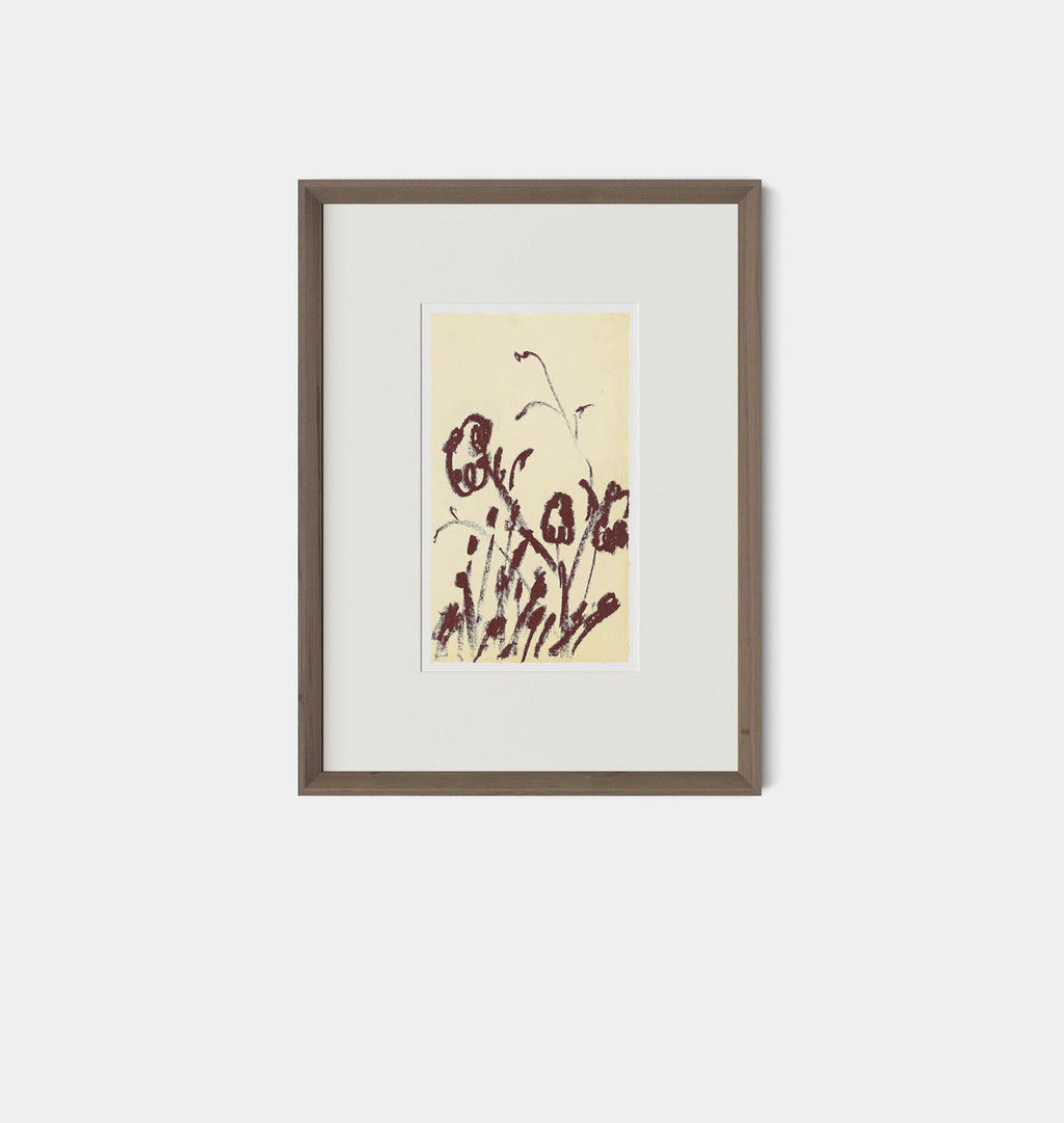 Meadow Rue No.4 by Shaina Page Framed Print Walnut