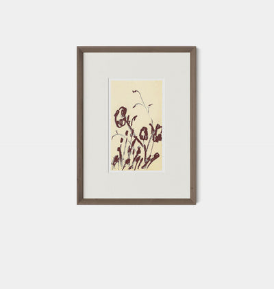 Meadow Rue No.4 by Shaina Page Framed Print Walnut