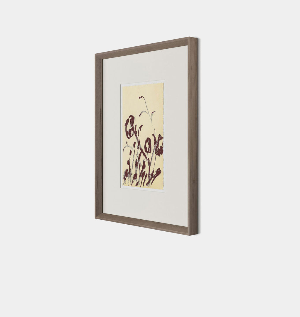 Meadow Rue No.4 by Shaina Page Framed Print Walnut