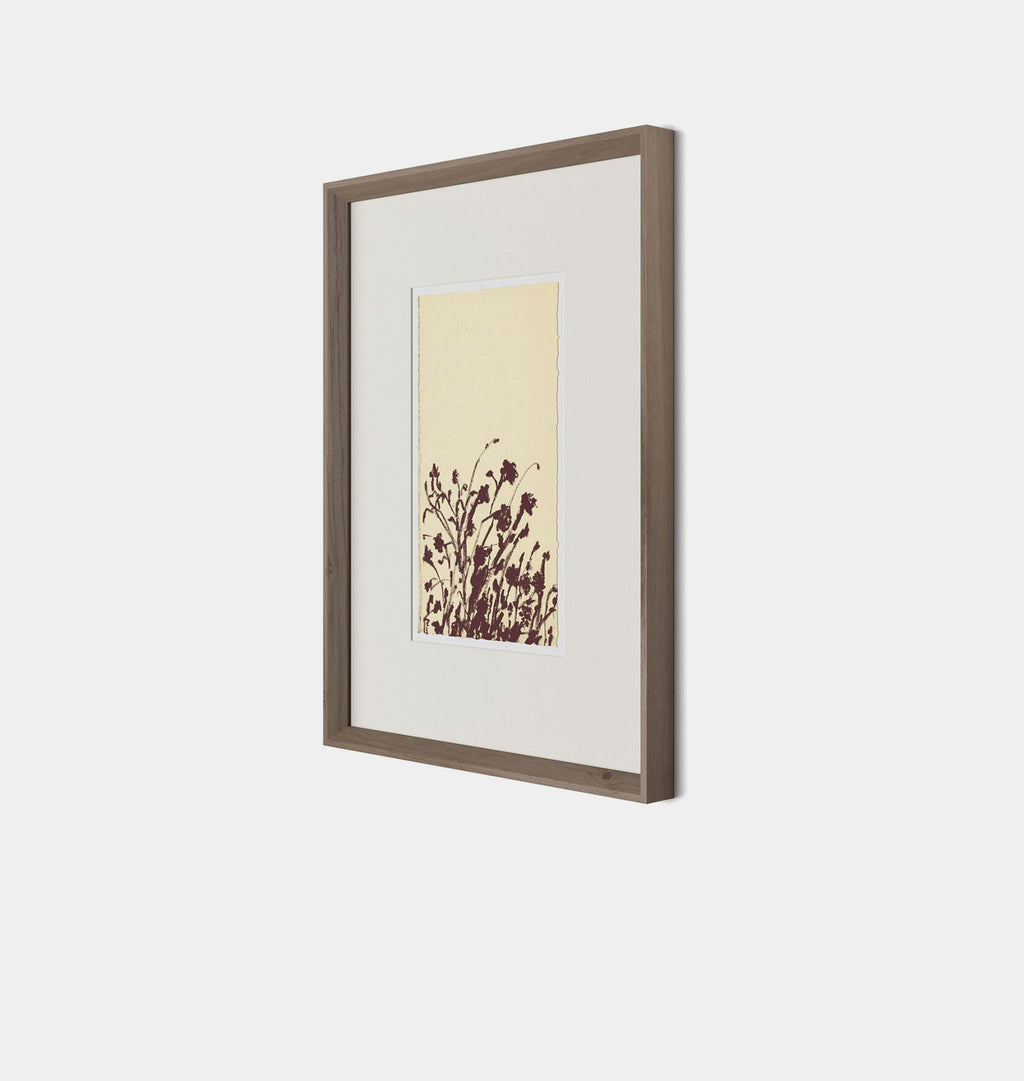 Meadow Rue No.7 by Shaina Page Framed Print Walnut