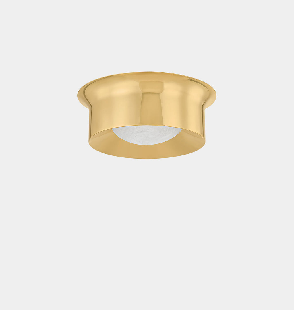Norton Flush Mount Large Aged Brass