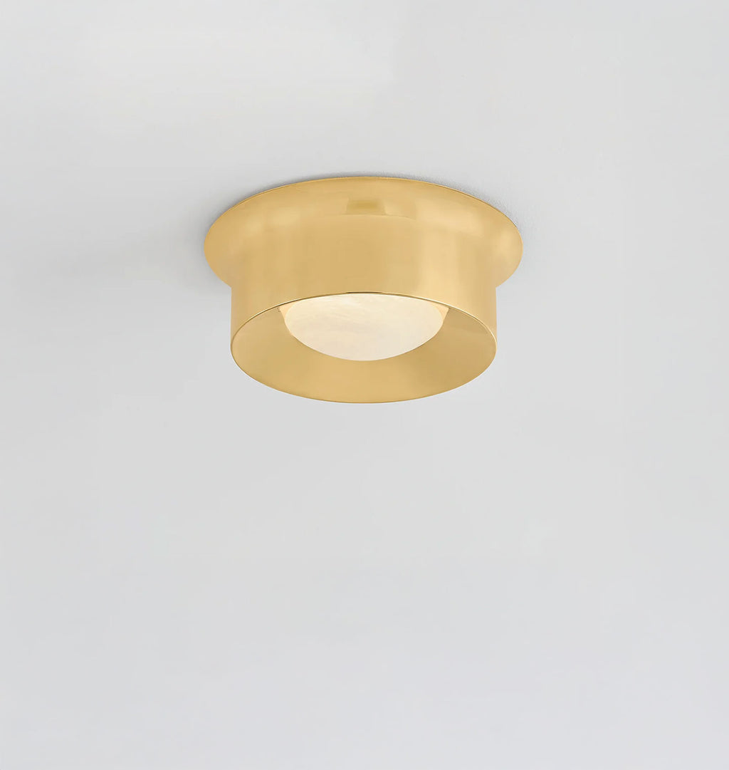 Norton Flush Mount Large Aged Brass