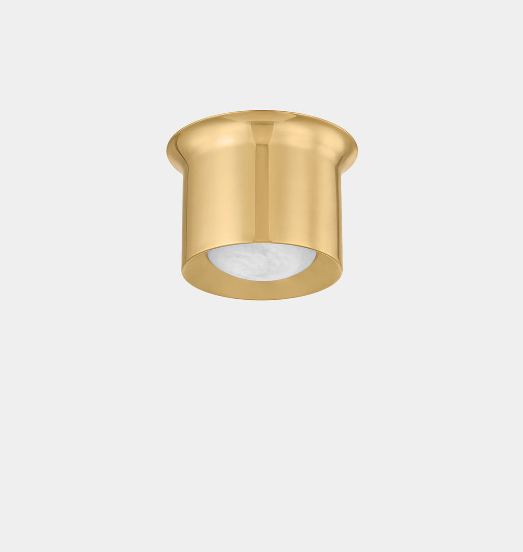 Norton Flush Mount Small Aged Brass