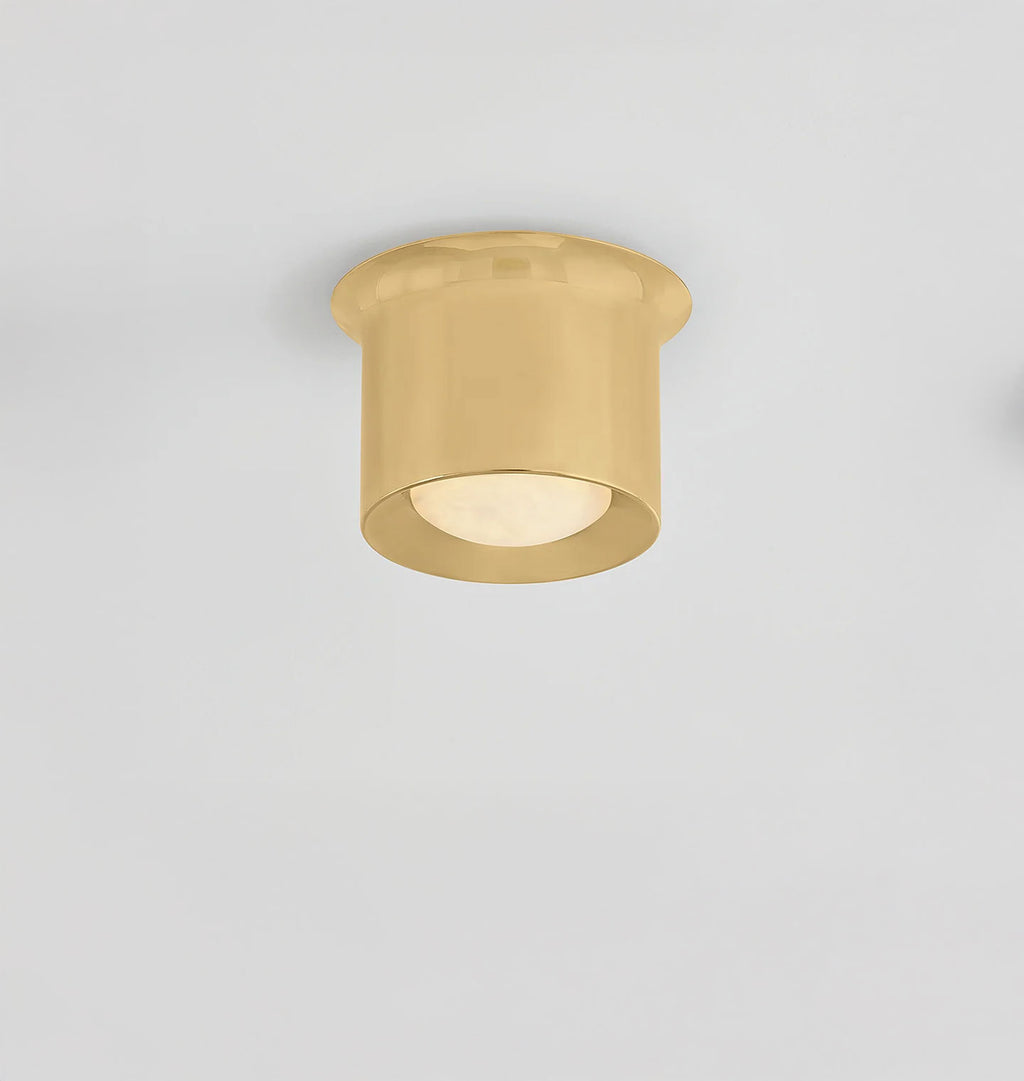 Norton Flush Mount Small Aged Brass