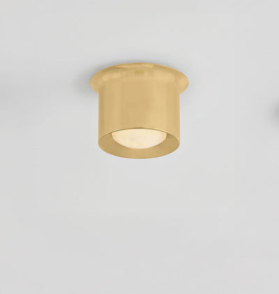 Norton Flush Mount Small Aged Brass