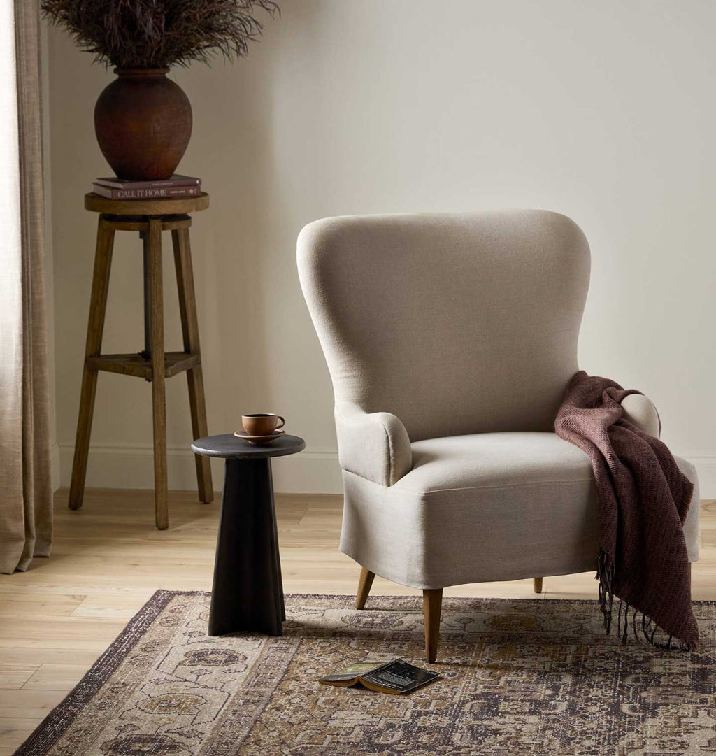Omar Slipcovered Lounge Chair