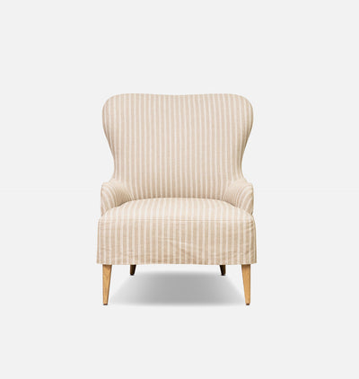 Omar Slipcovered Lounge Chair Rodin Sand