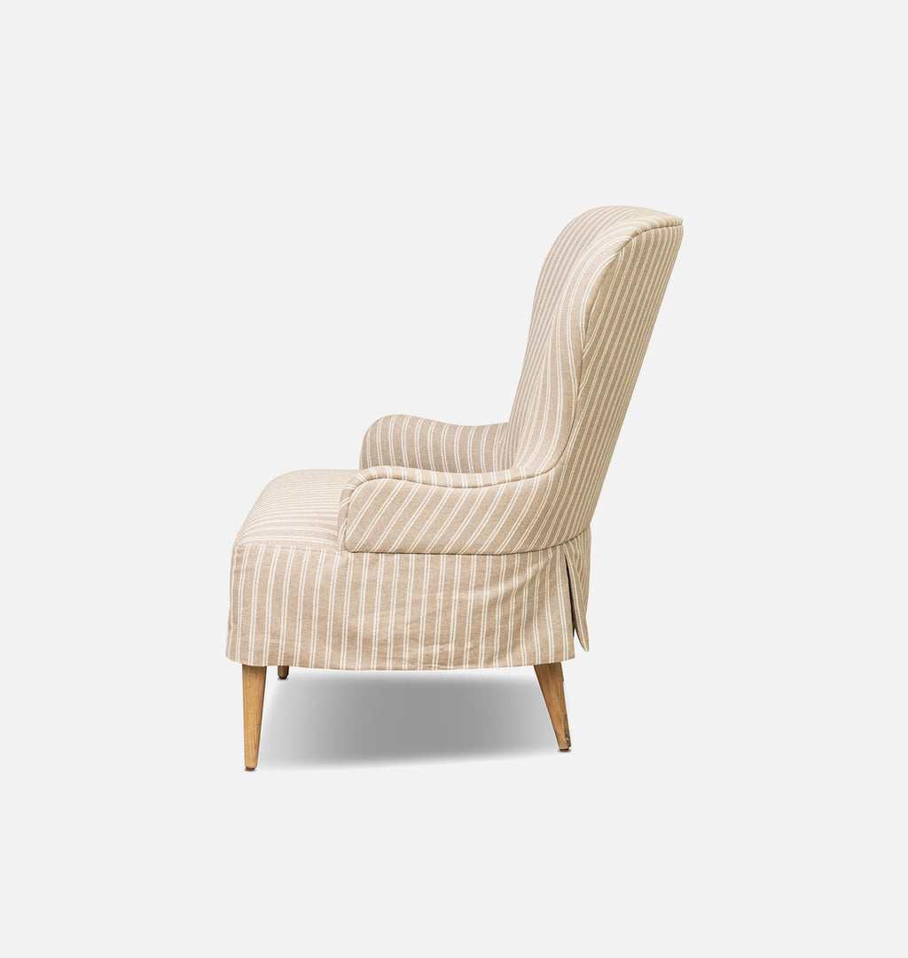 Omar Slipcovered Lounge Chair Rodin Sand