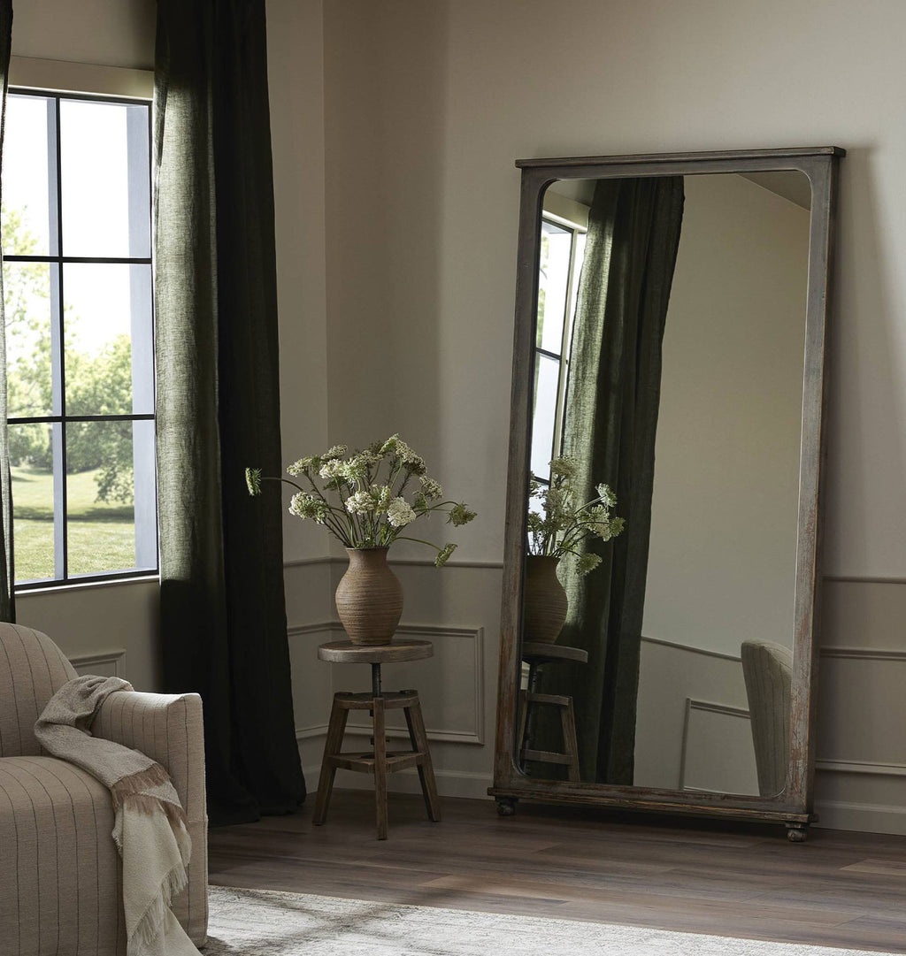 Orleans Floor Mirror Antique Blue Pine