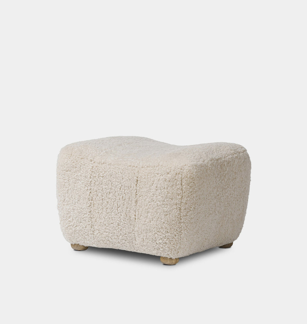 Oslo Ottoman Beige Shearling