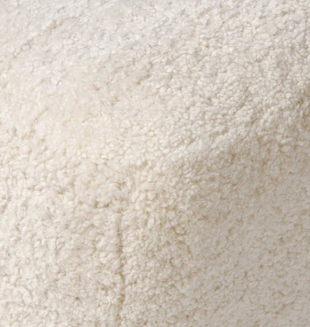 Oslo Ottoman Beige Shearling