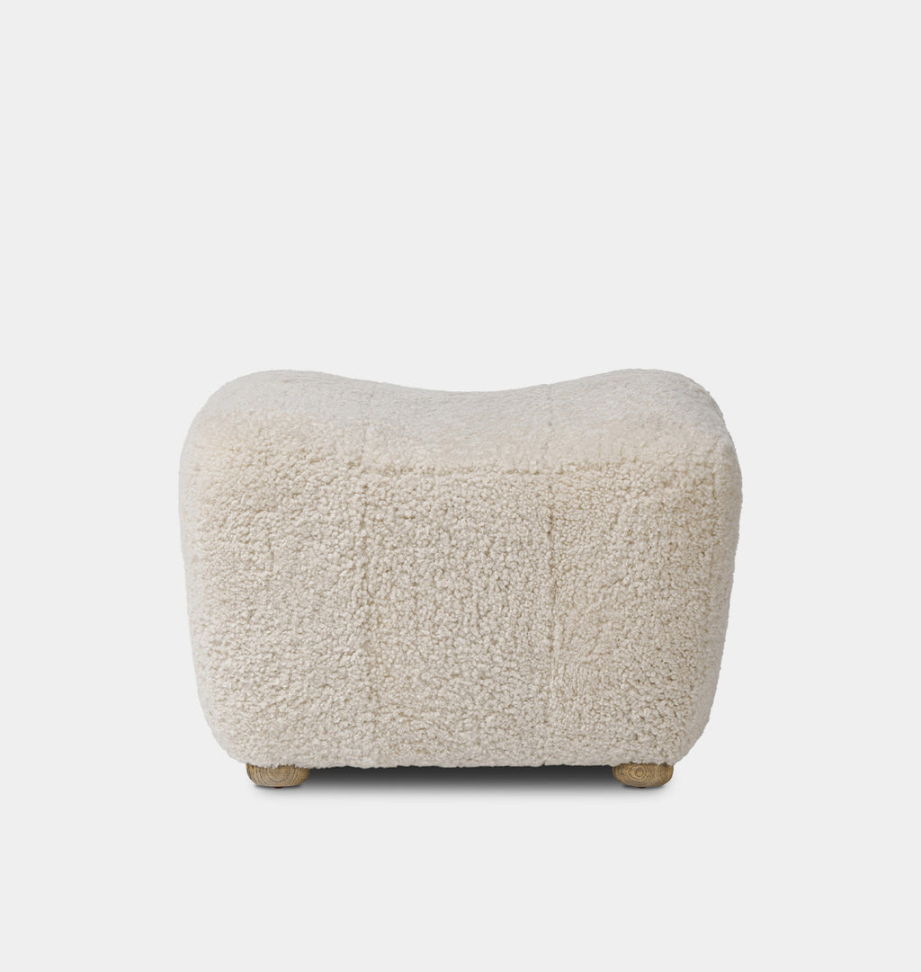 Oslo Ottoman Beige Shearling