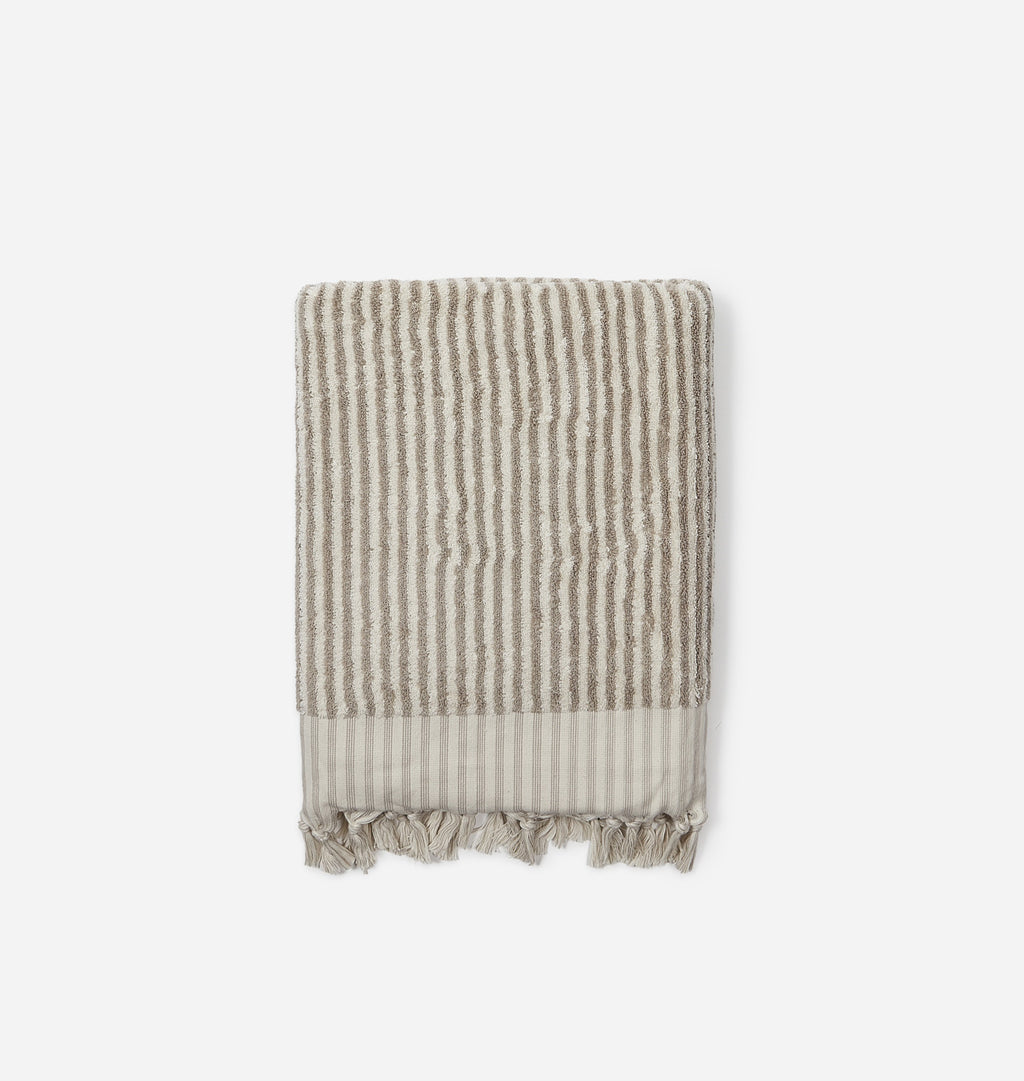 Striped Terry Bath Towel