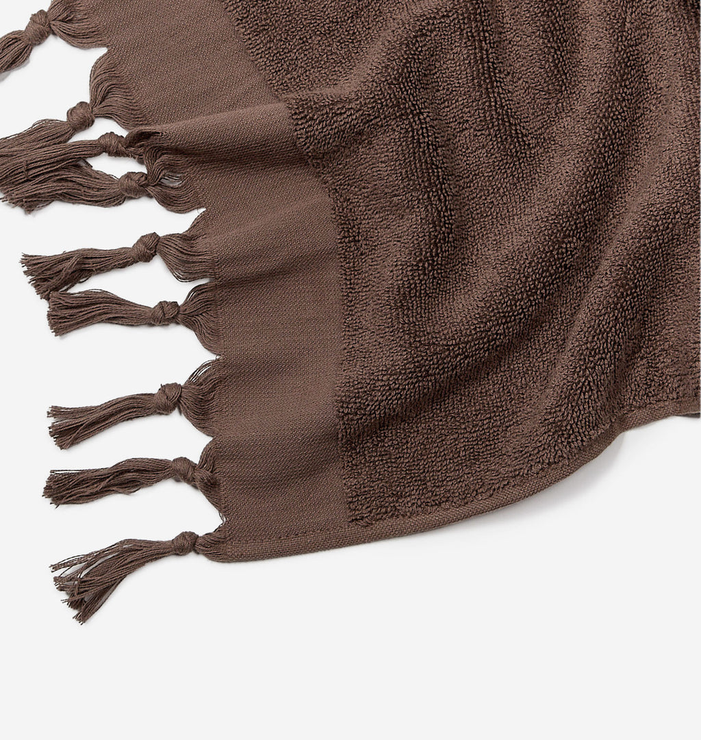 Hand-Loomed Terry Hand Towel Chestnut