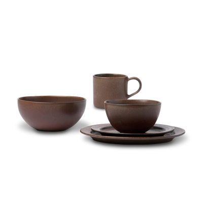 Santos Oxblood Dinnerware Bundle S/5