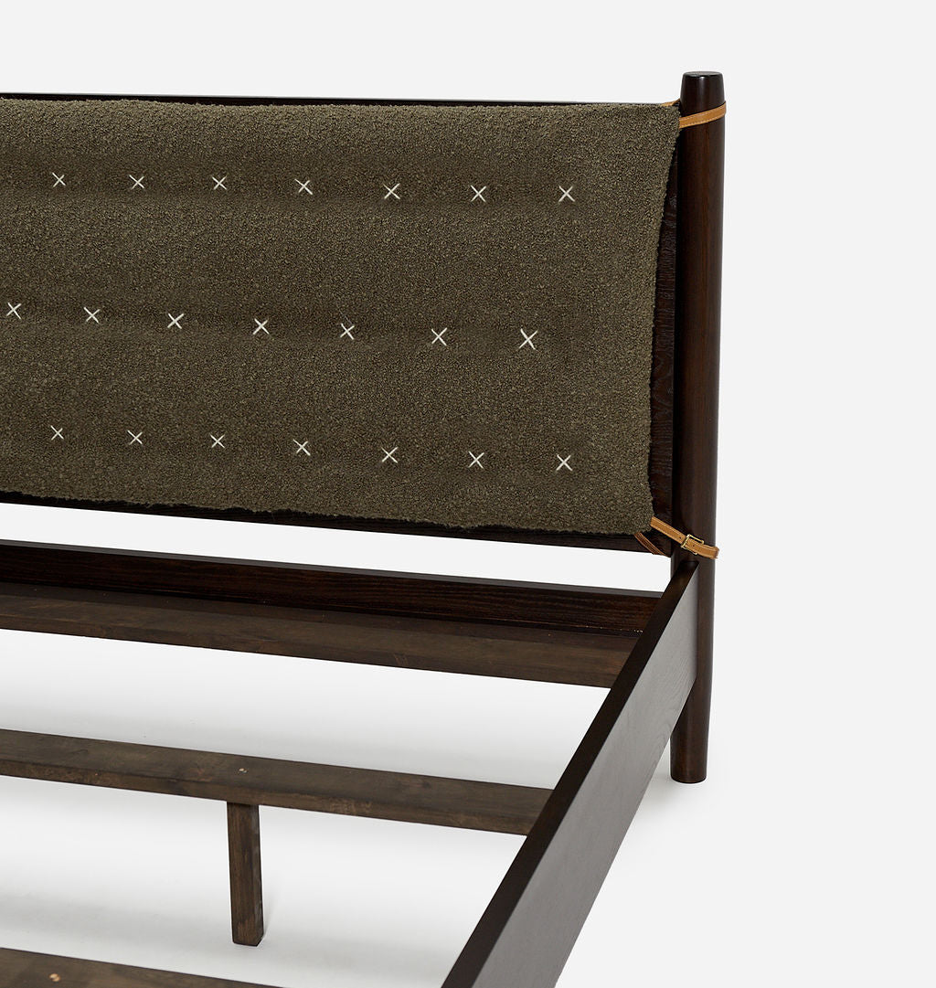 Penny Bed Danish Oak Olive
