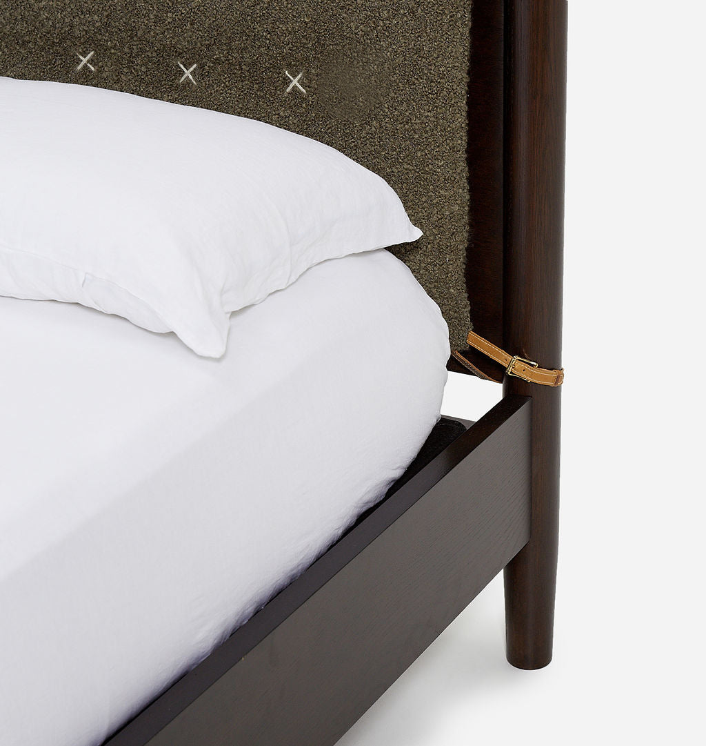 Penny Bed Danish Oak Olive