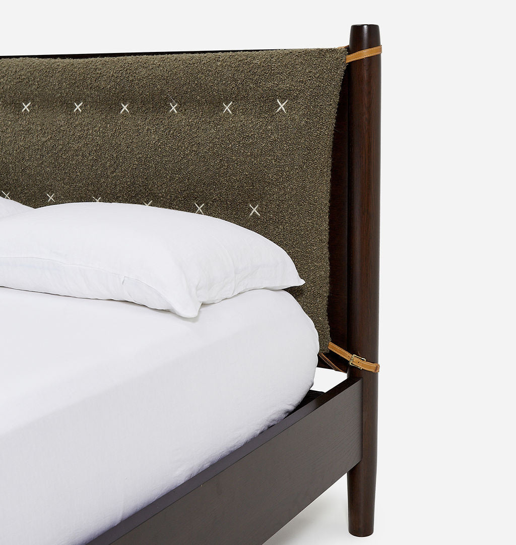 Penny Bed Danish Oak Olive