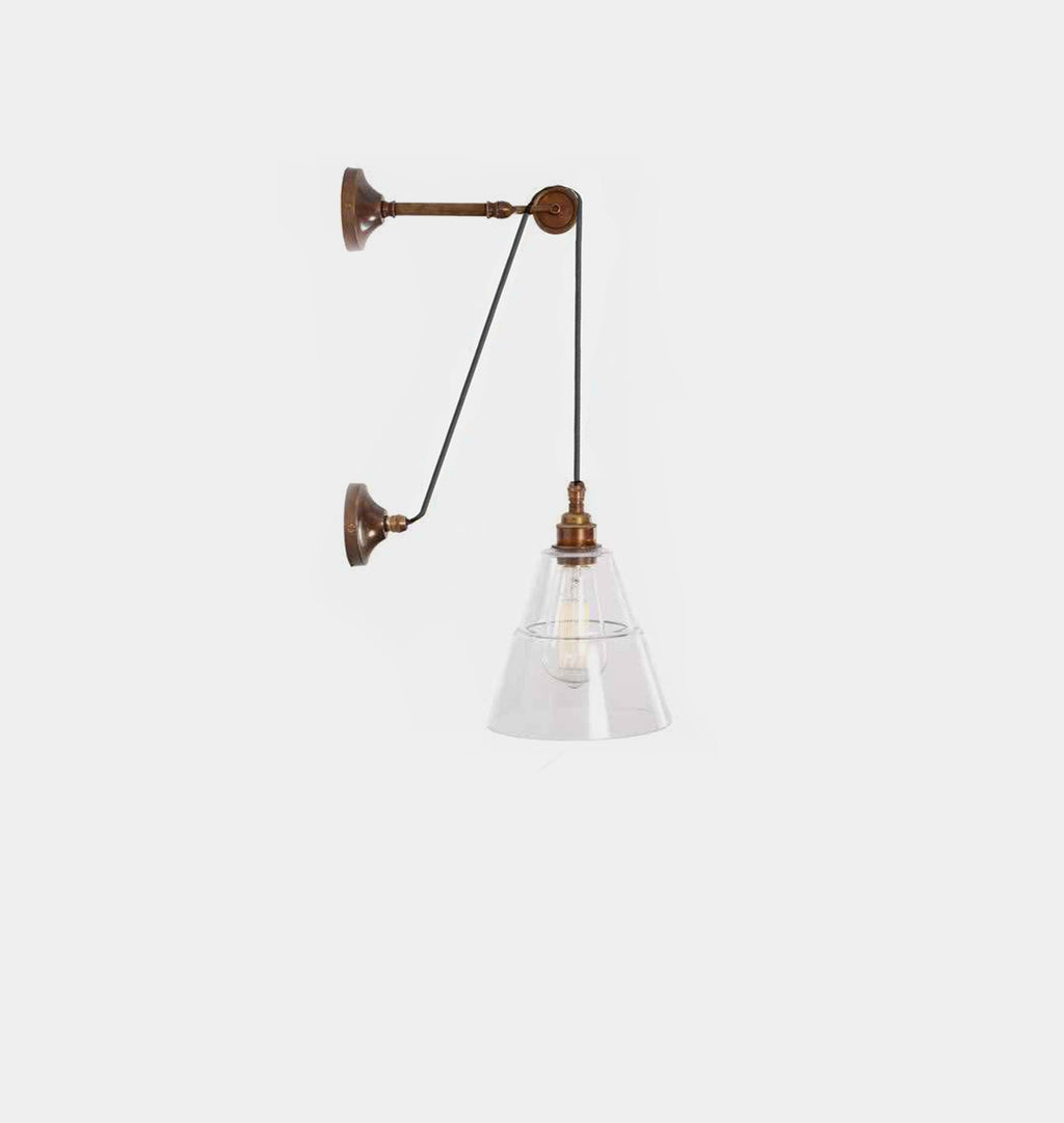 Rigale Coolie Pulley Wall Light