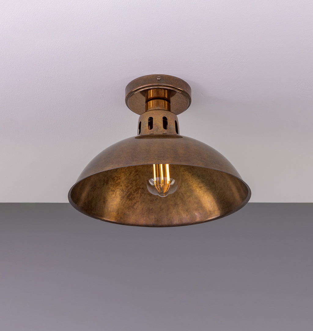 Paris Flush Mount Antique Brass