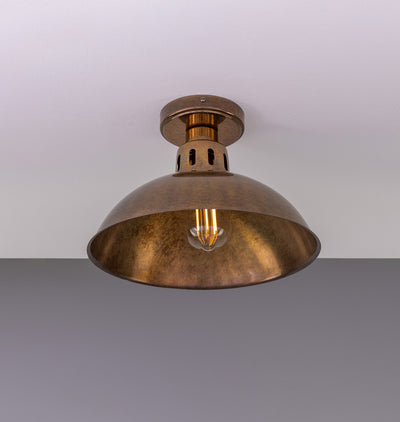 Paris Flush Mount Antique Brass