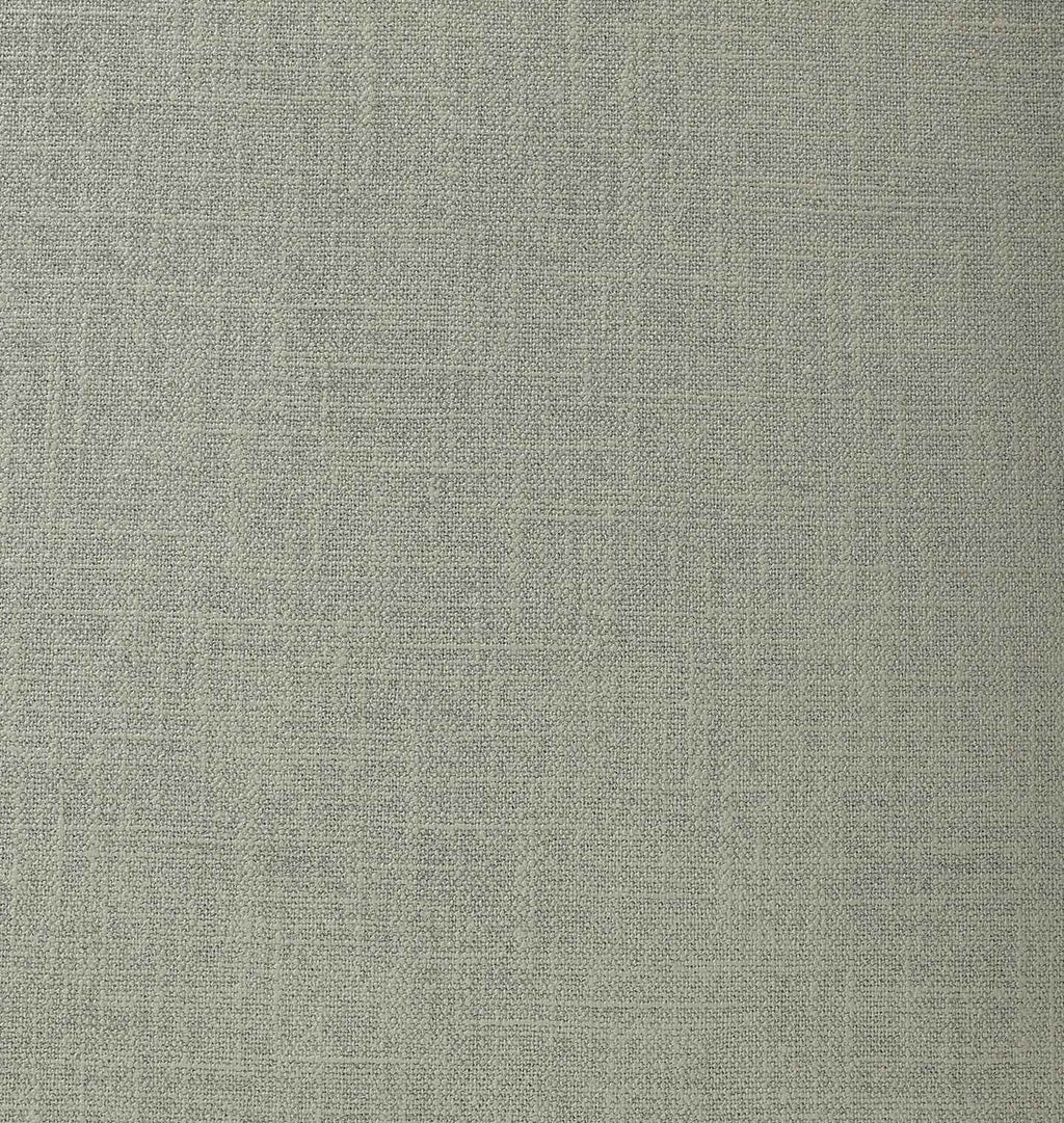 A close-up of a woven fabric texture in a muted sage green-gray color, filling the entire frame.