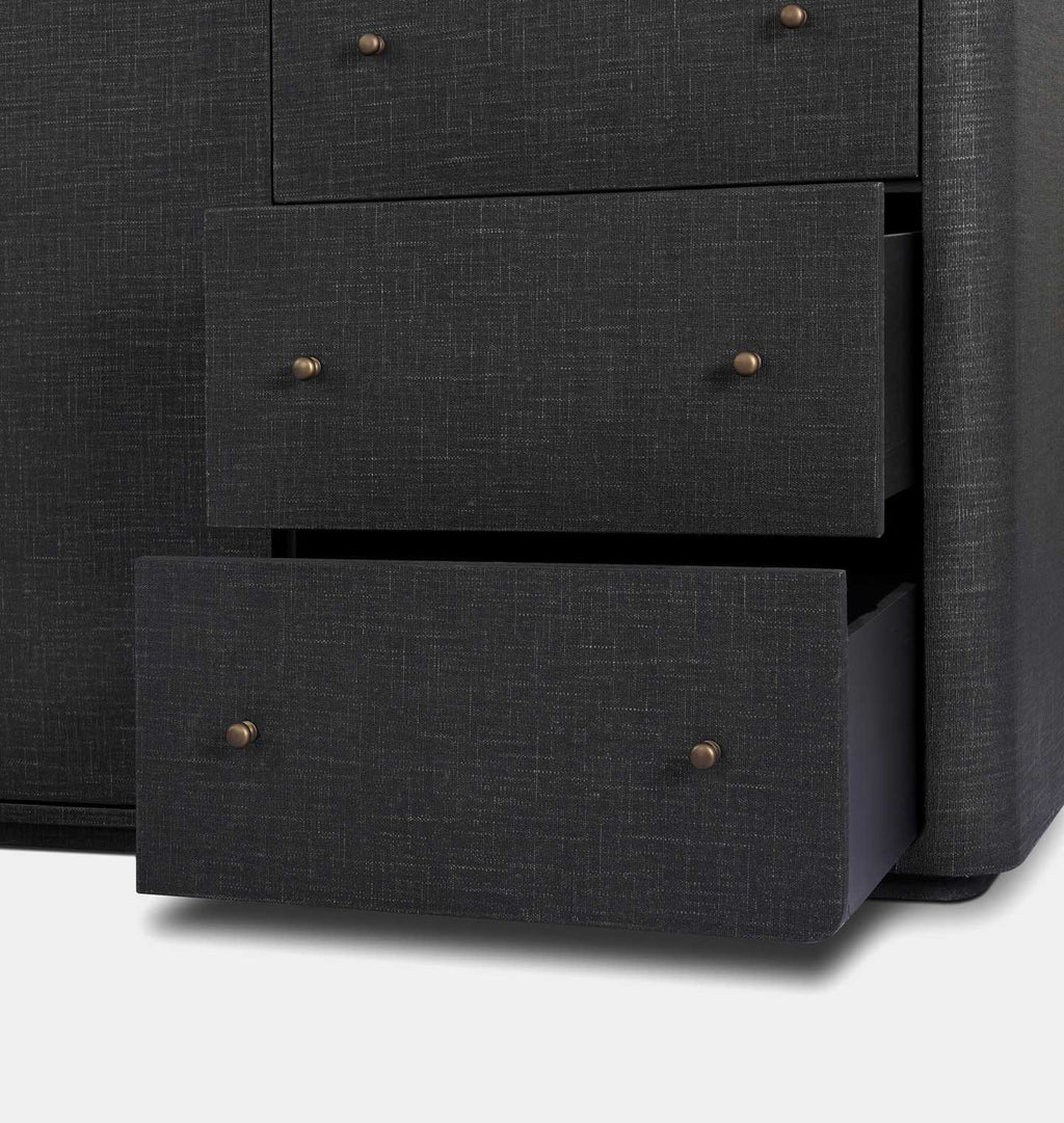 Paula Sideboard Black Linen