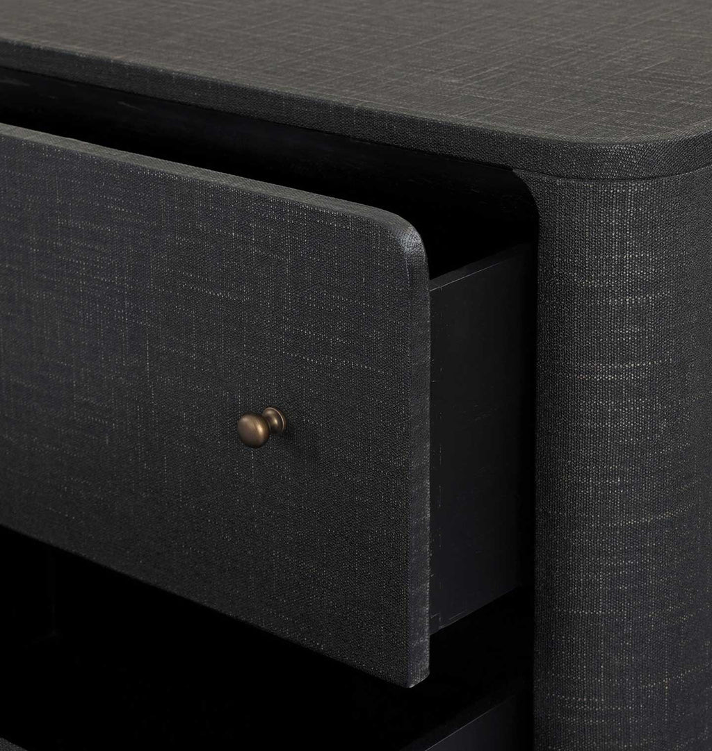 Paula Sideboard Black Linen