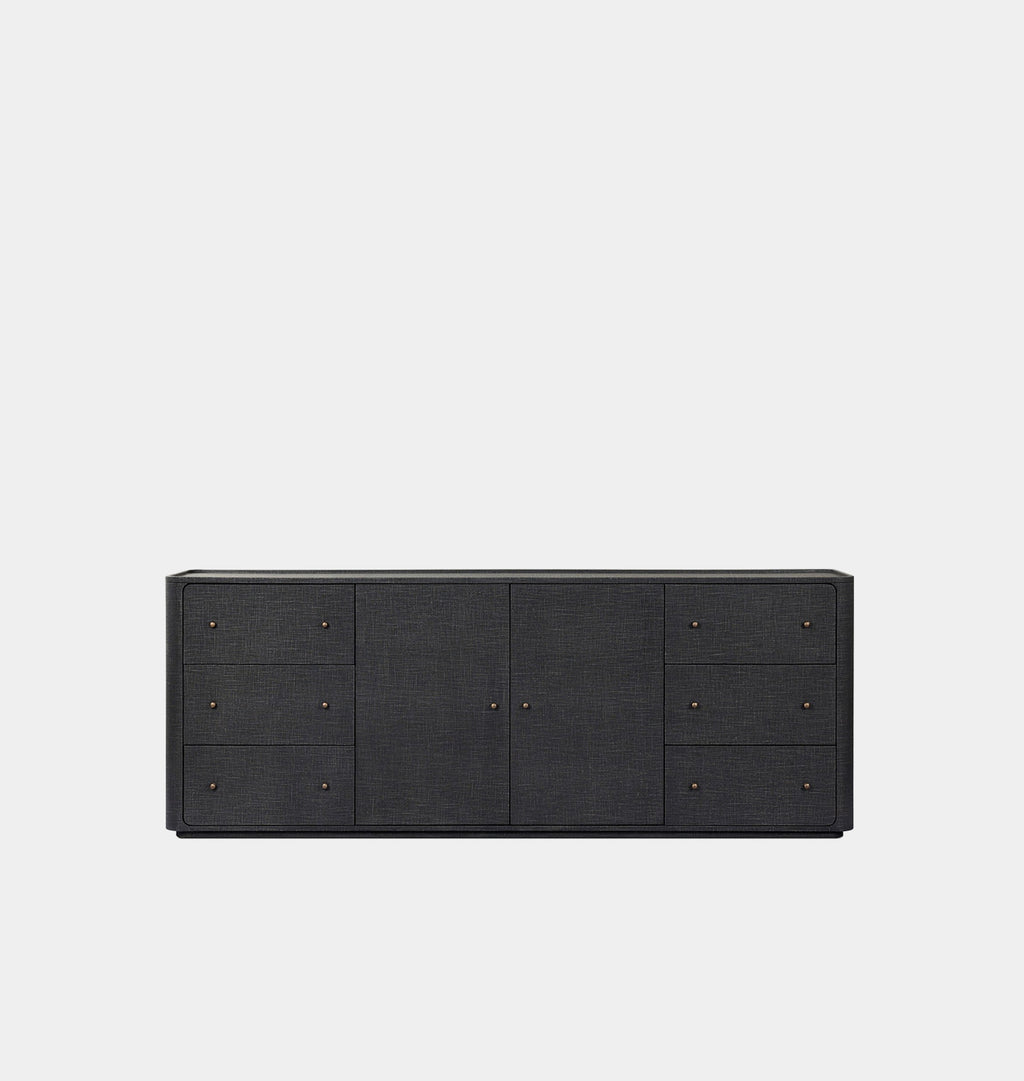 Paula Sideboard Black Linen