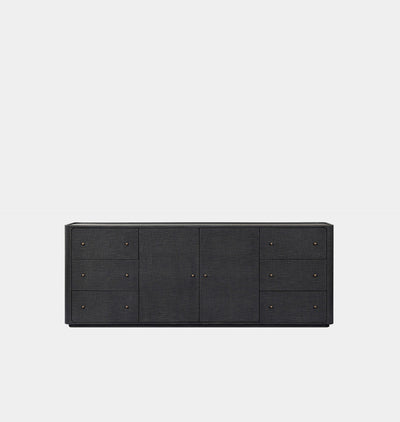 Paula Sideboard Black Linen