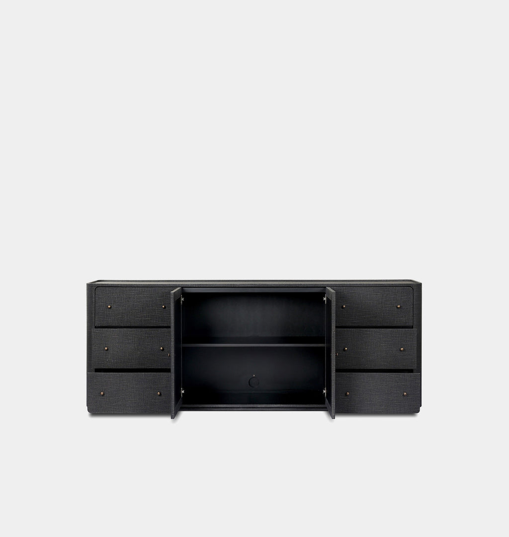 Paula Sideboard Black Linen