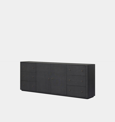 Paula Sideboard Black Linen