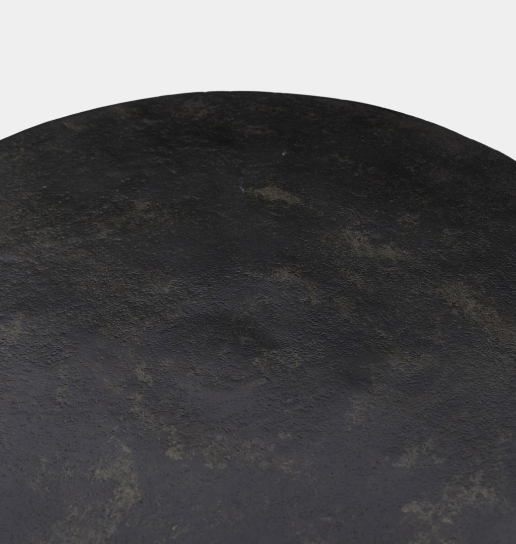 Paz Outdoor End Table Distressed Bronze