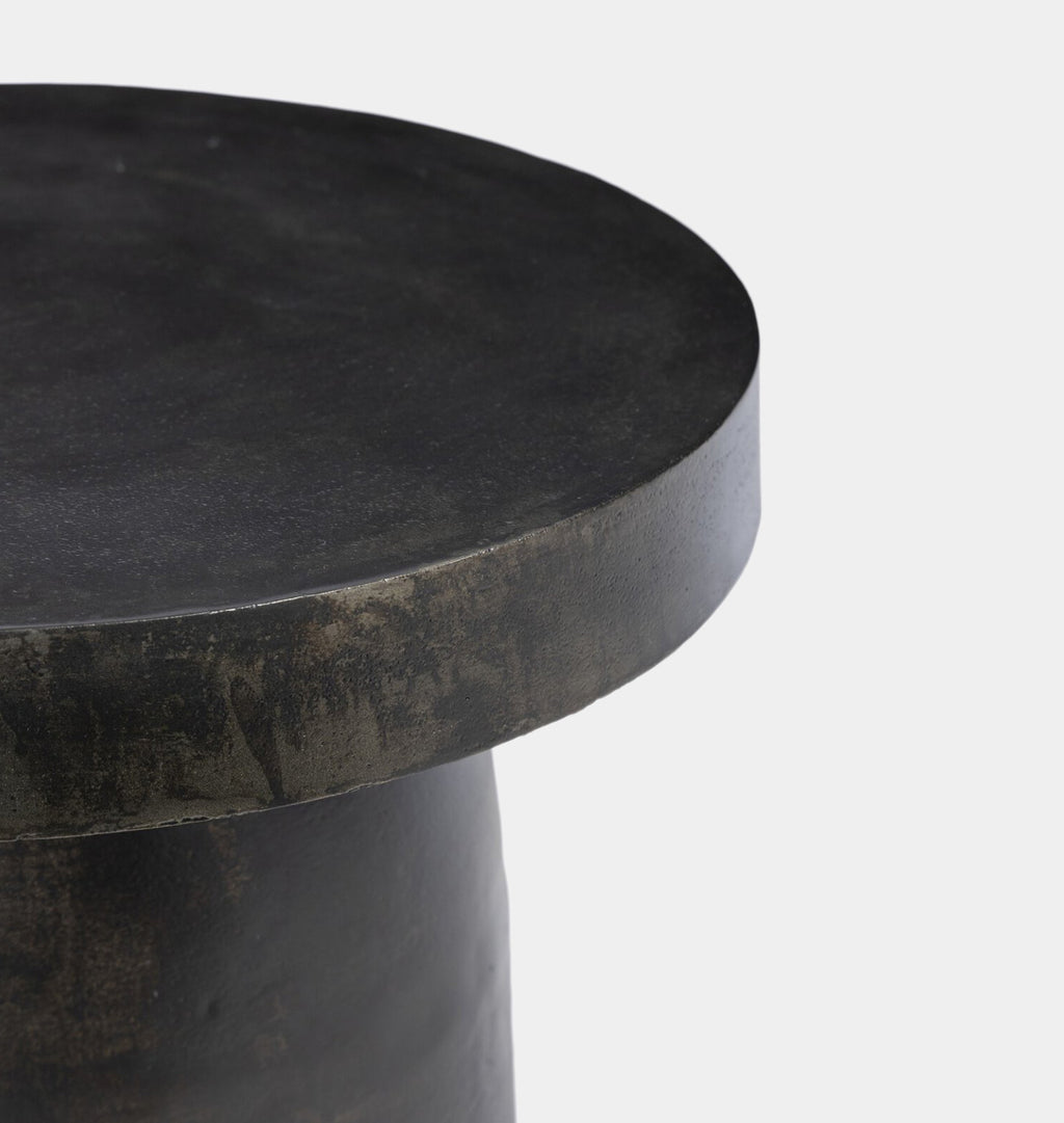 Paz Outdoor End Table Distressed Bronze