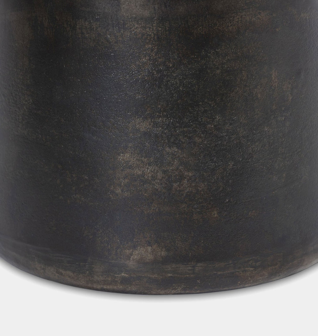 Paz Outdoor End Table Distressed Bronze