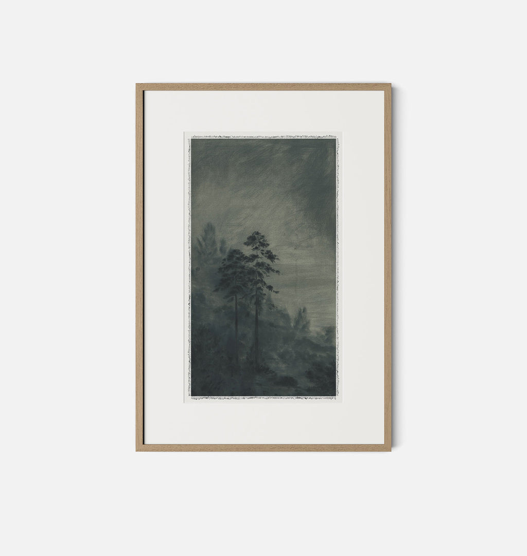 Perspective Framed Print White Oak