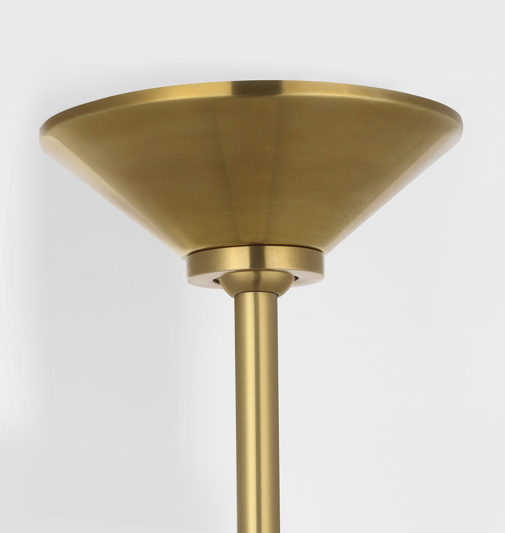 Ponce 13" Pendant Antique Brass White Glass