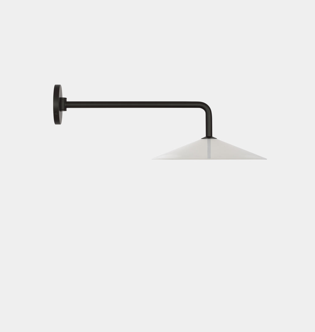Ponce Articulating Sconce Iron White Glass