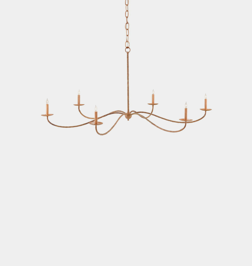 Pulpo Chandelier Rattan Large